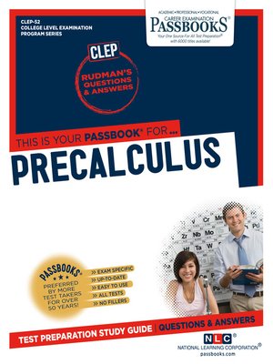 cover image of Precalculus